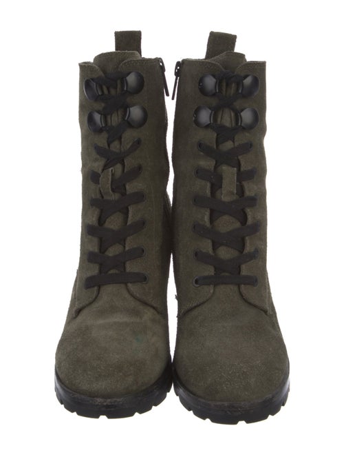 Frye Suede Combat Boots