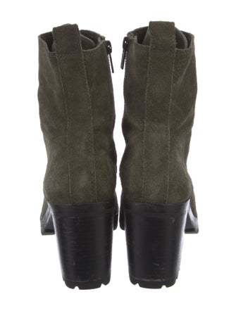 Frye Suede Combat Boots