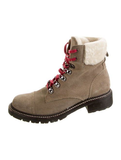 Frye Suede Combat Boots