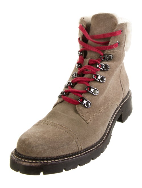 Frye Suede Combat Boots