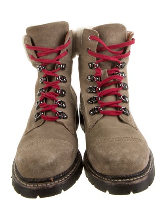Frye Suede Combat Boots