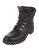 Frye Leather Mesh Accents Combat Boots