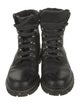 Frye Leather Mesh Accents Combat Boots