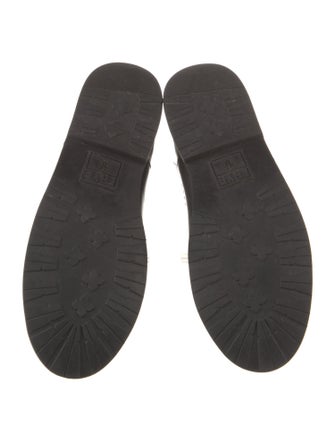 Frye Leather Fur Trim Chelsea Boots