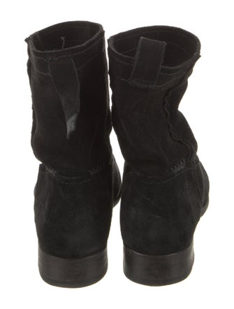 Frye Suede Moto Boots