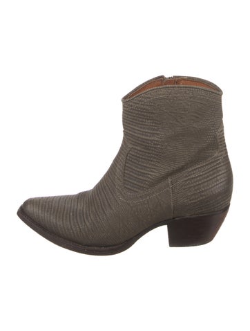 Frye Boots Leather Animal Print Western 9