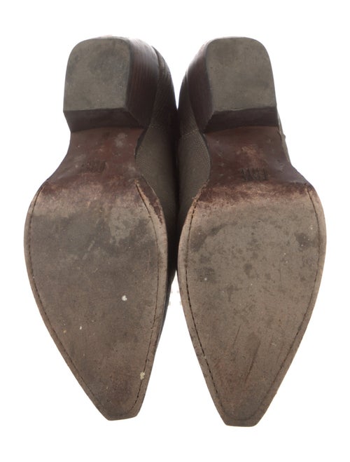 Frye Leather Animal Print Western Boots