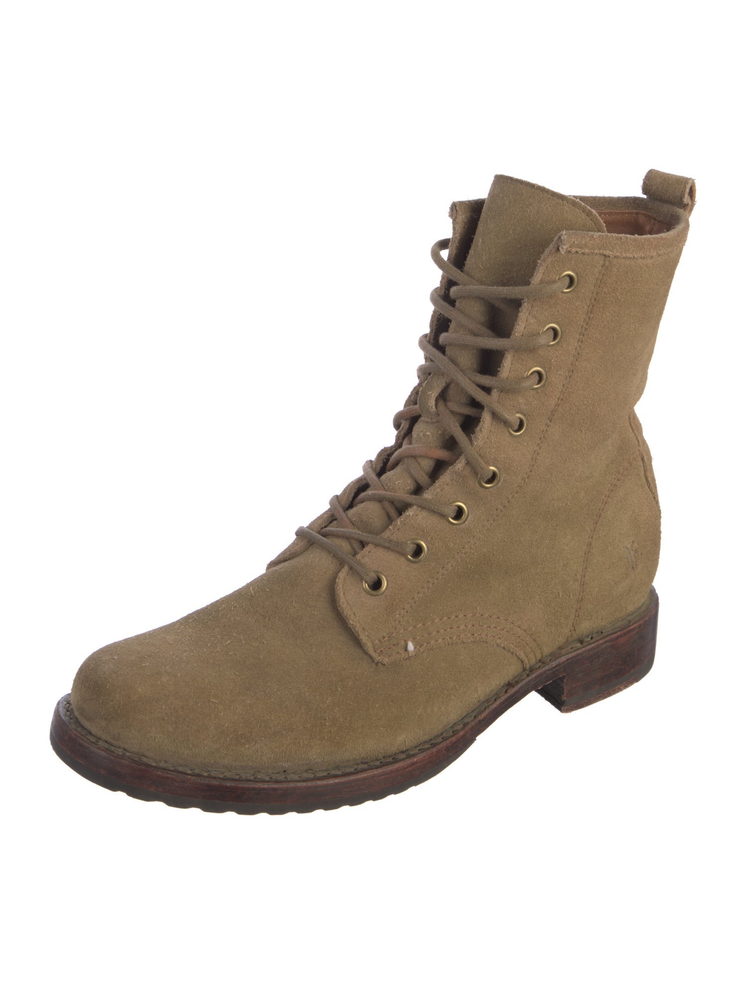 Frye Suede Combat Boots