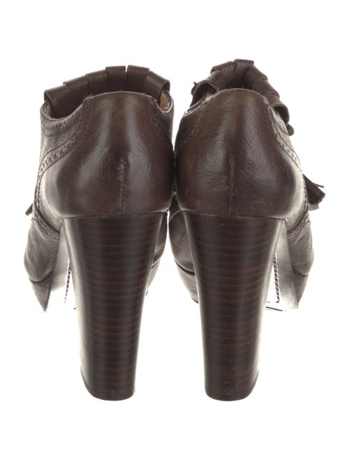 Frye Leather Lasercut Accents Lace-Up Boots