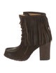 Frye Suede Fringe Trim Accent Boots