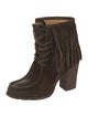 Frye Suede Fringe Trim Accent Boots