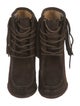 Frye Suede Fringe Trim Accent Boots