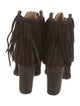 Frye Suede Fringe Trim Accent Boots