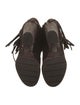 Frye Suede Fringe Trim Accent Boots