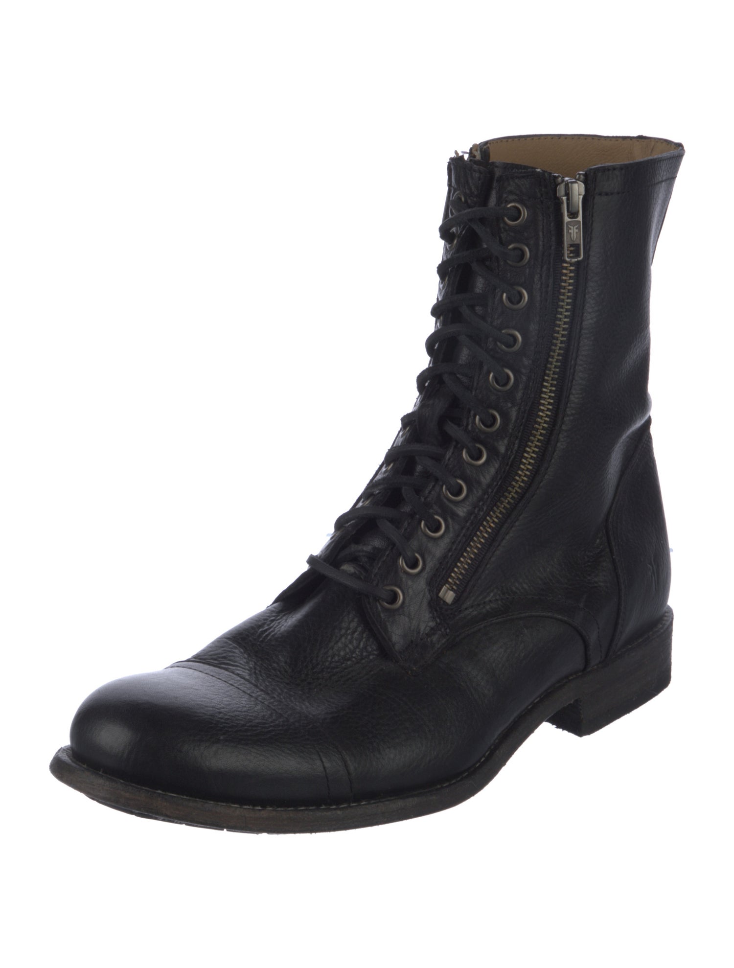 Frye Leather Combat Boots