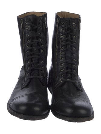 Frye Leather Combat Boots