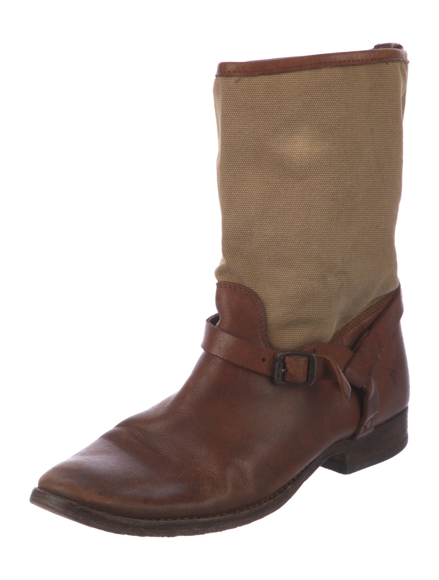 Frye Leather Moto Boots