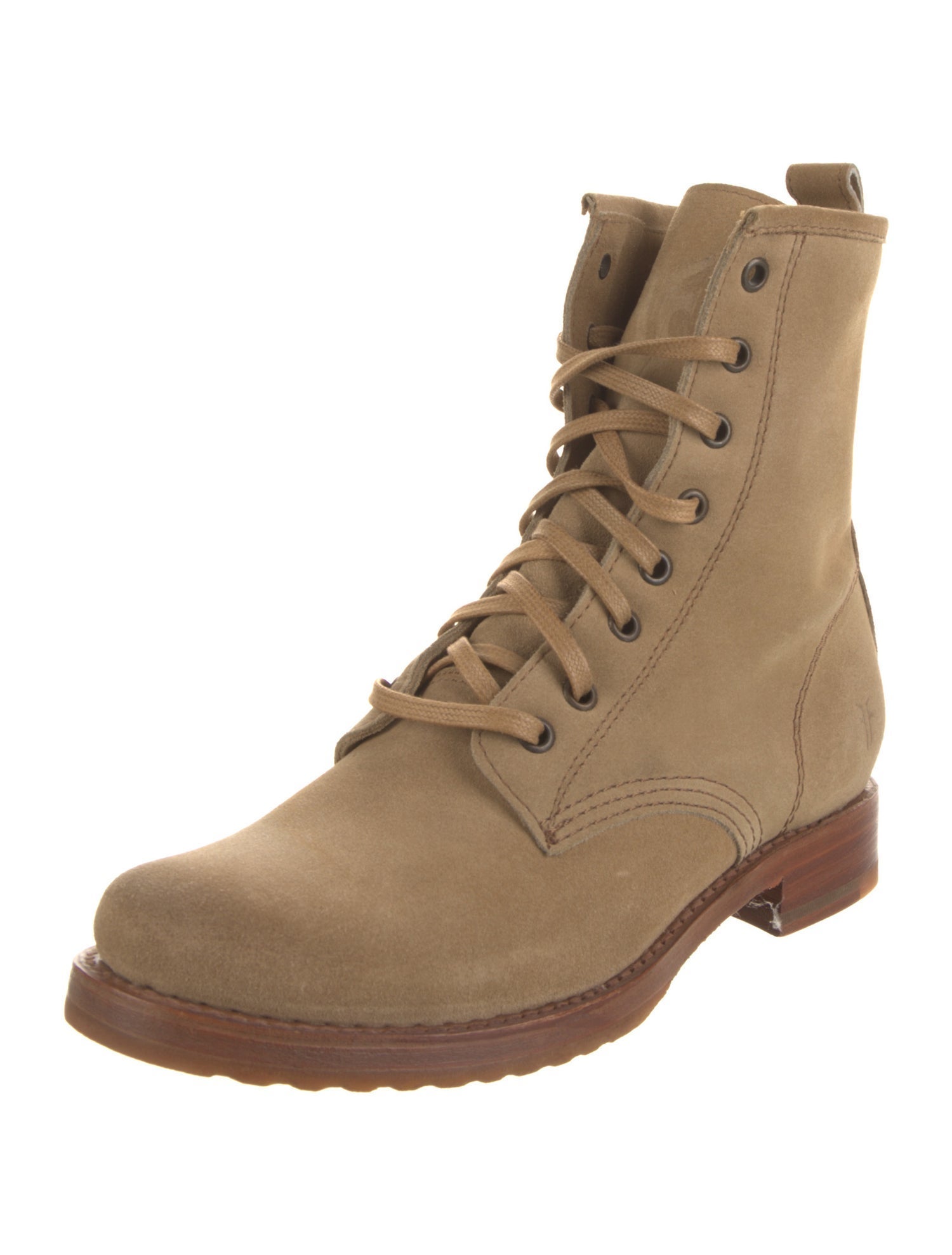 Frye Suede Combat Boots