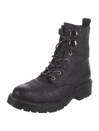 Frye Leather Combat Boots
