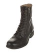 Frye Leather Printed Combat Boots