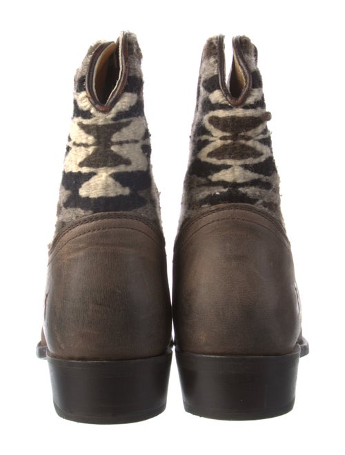 Frye Leather Printed Western Boots