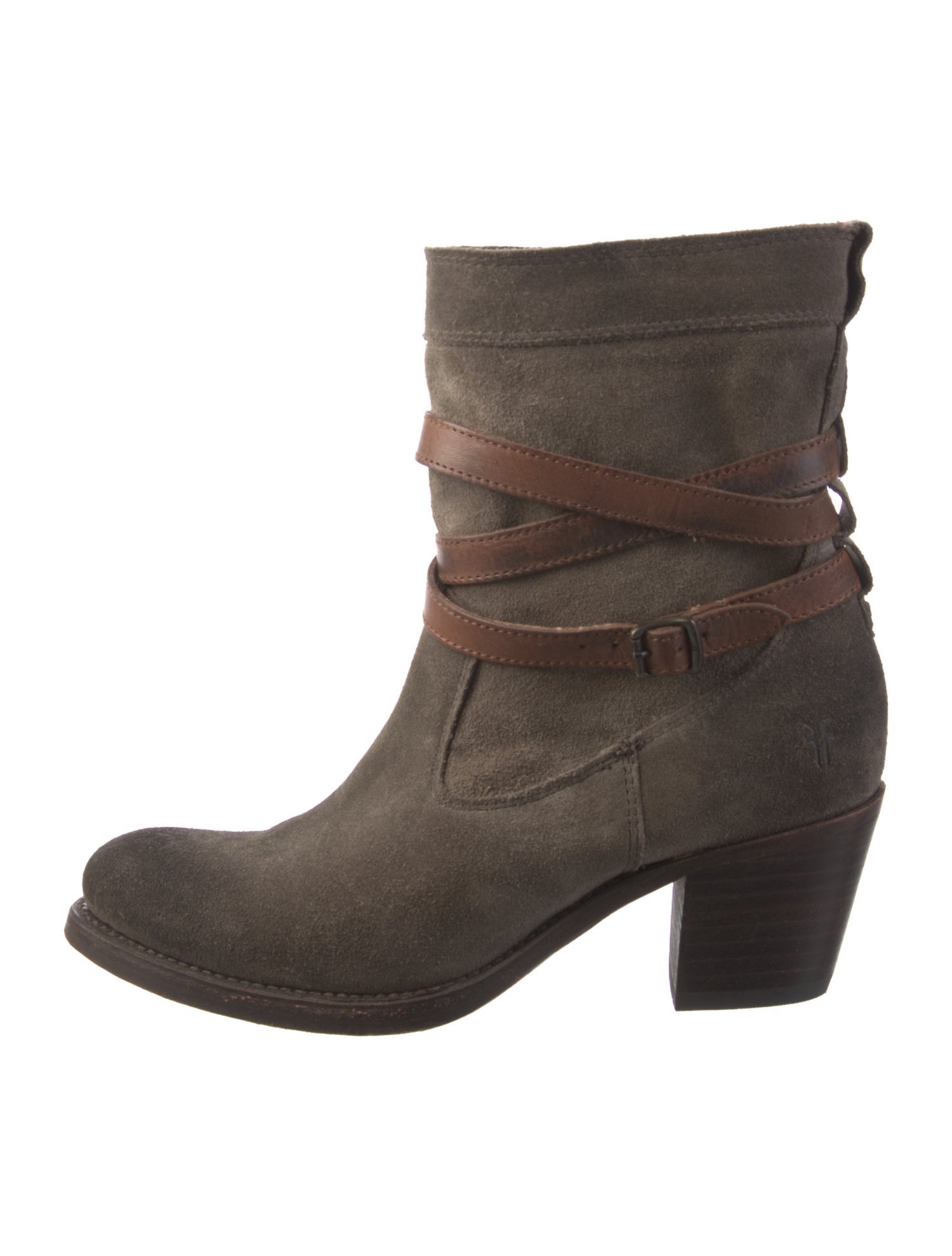 Frye Suede Moto Boots