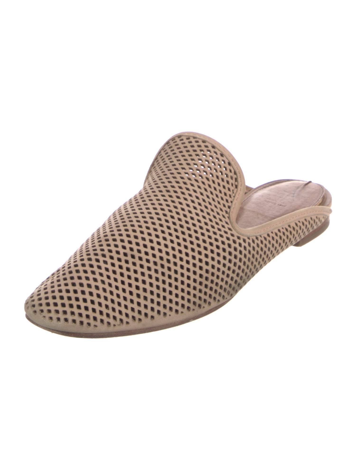 Frye Leather Lasercut Accents Mules