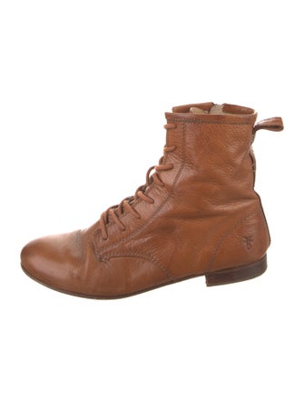 Frye Leather Combat Boots