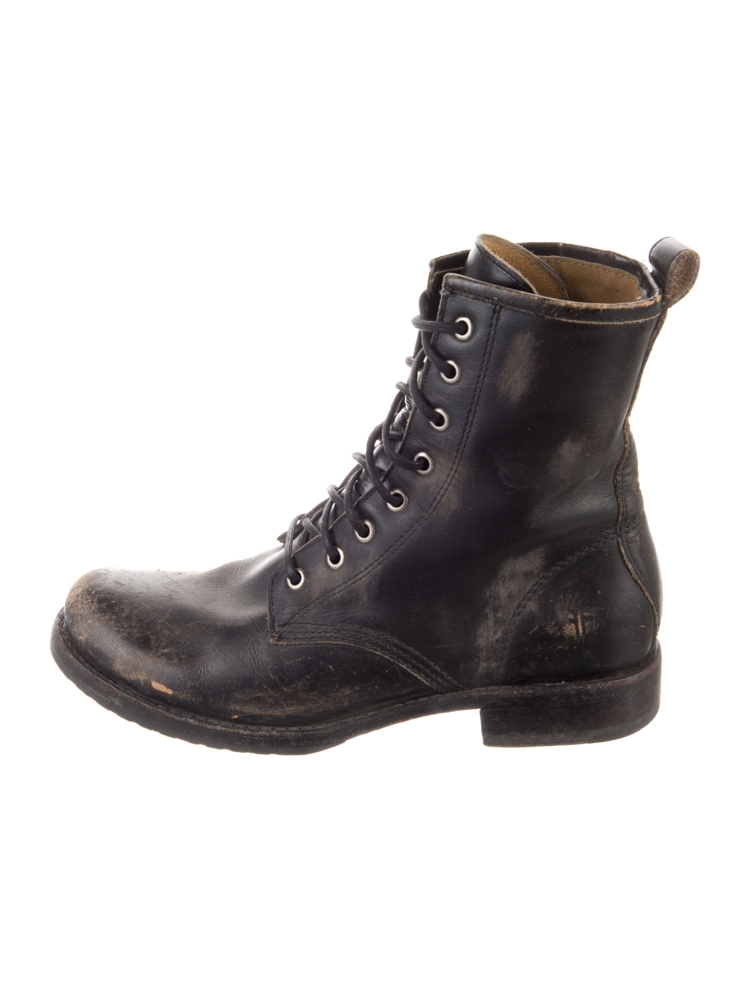 Frye Leather Combat Boots