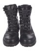 Frye Quilted Pattern Leather Combat Boots