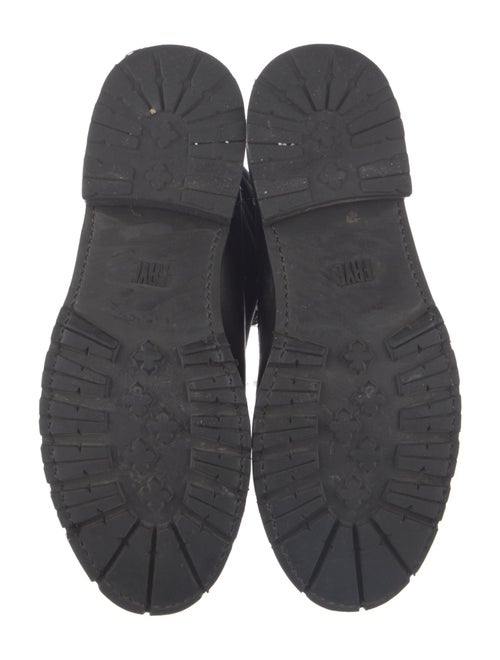 Frye Quilted Pattern Leather Combat Boots