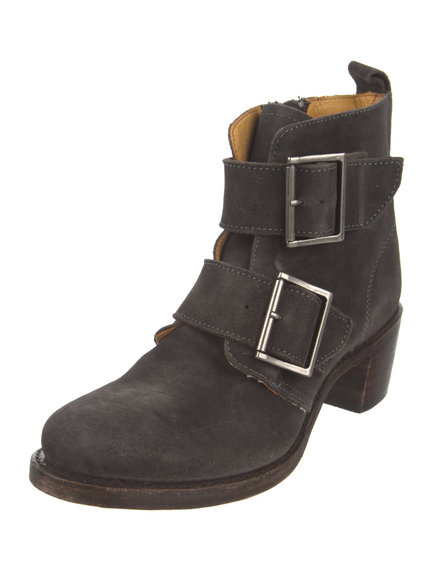 Frye Suede Moto Boots