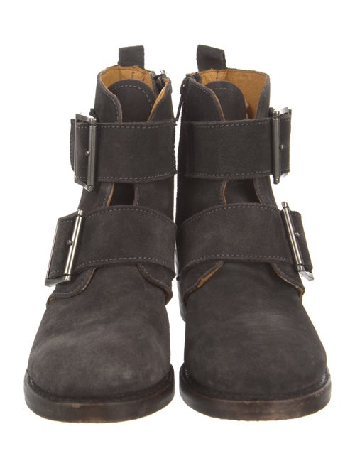 Frye Suede Moto Boots