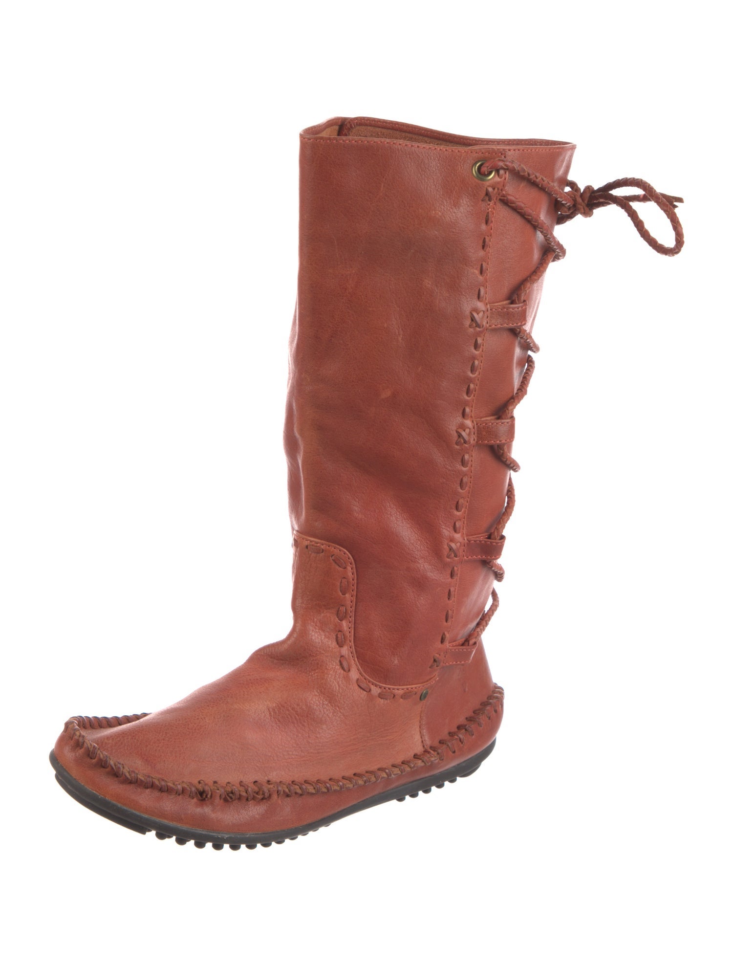 Frye Leather Lace-Up Boots