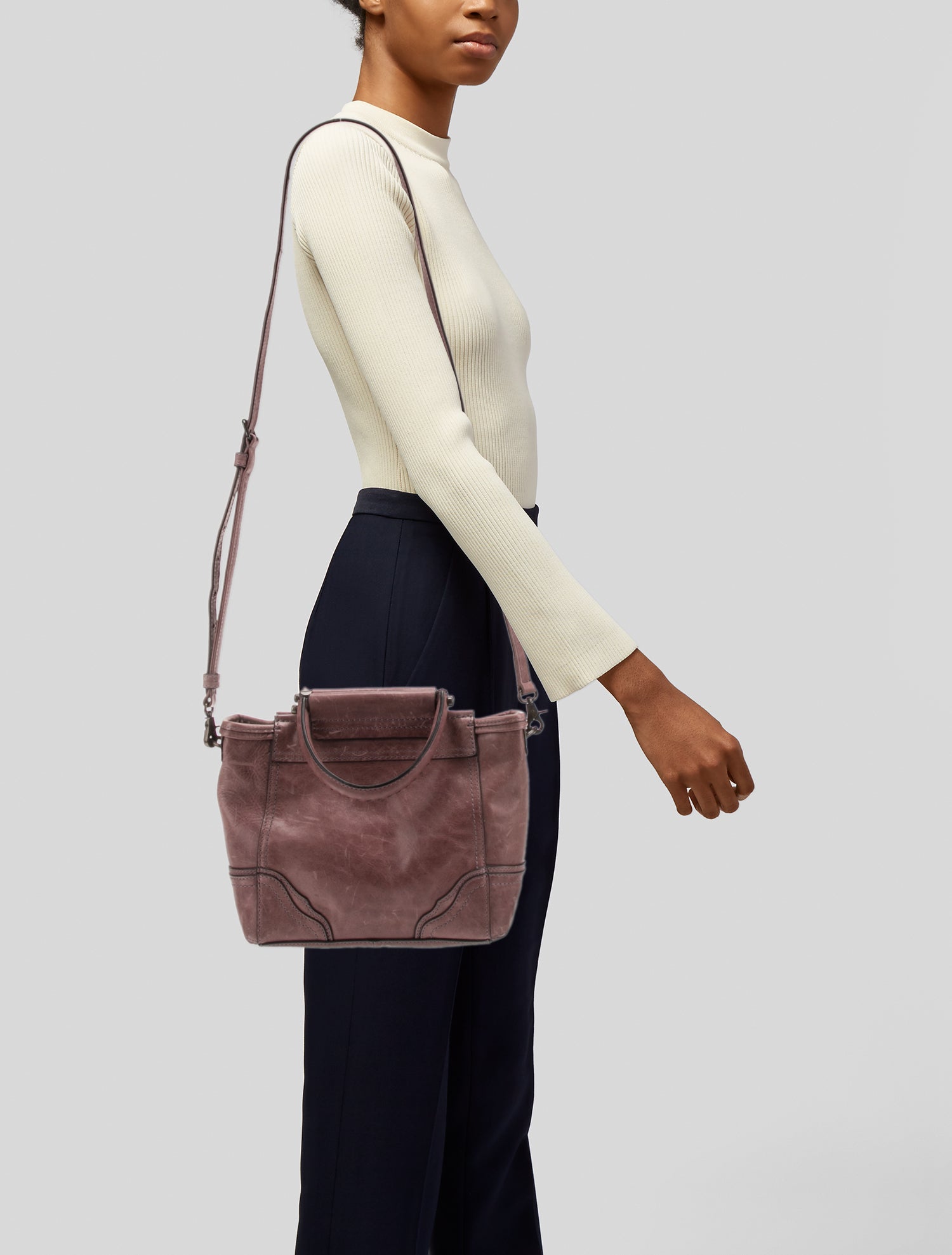 Frye Leather Top Handle Bag