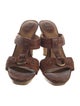 Frye Leather T-Strap Sandals