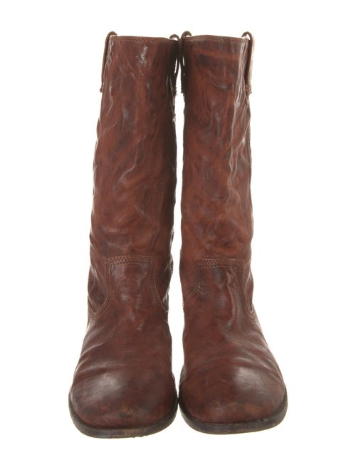 Frye Leather Combat Boots