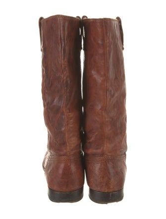 Frye Leather Combat Boots