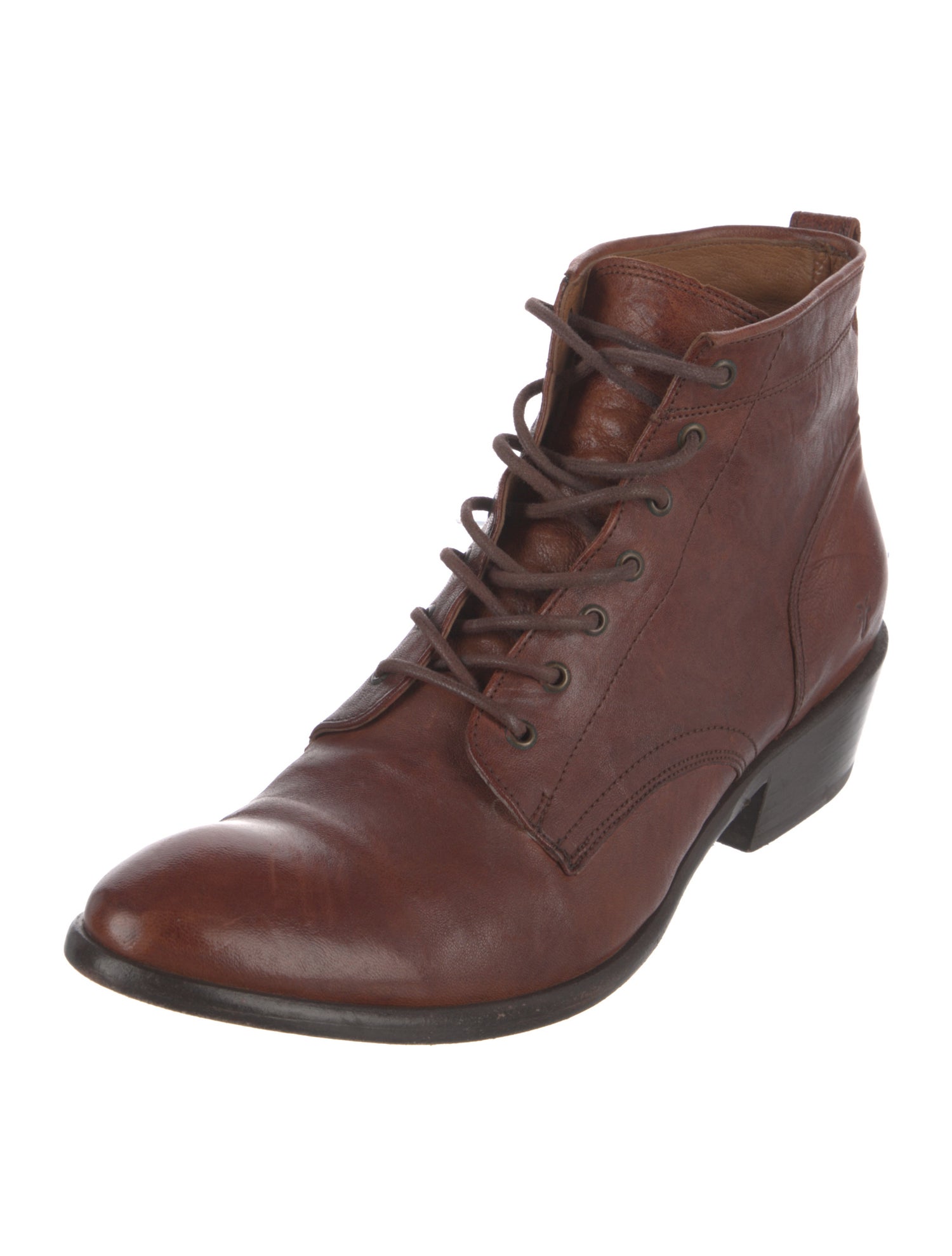 Frye Leather Lace-Up Boots