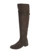 Frye Suede Distressed Accents Riding Boots