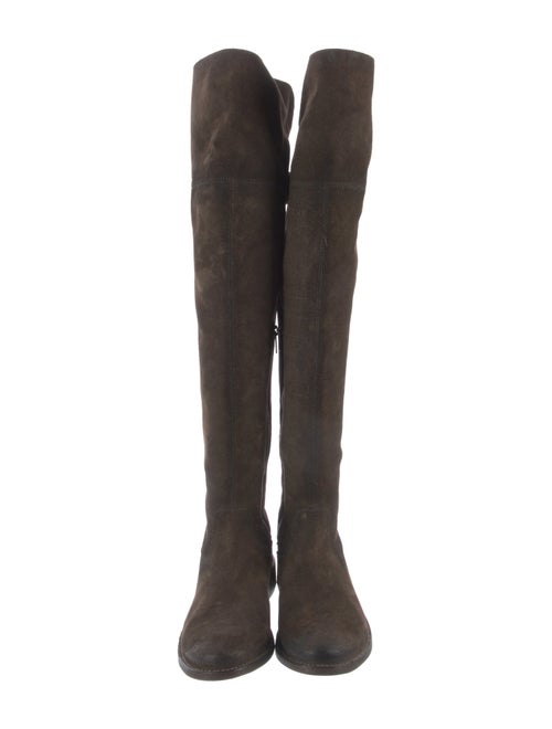 Frye Suede Distressed Accents Riding Boots