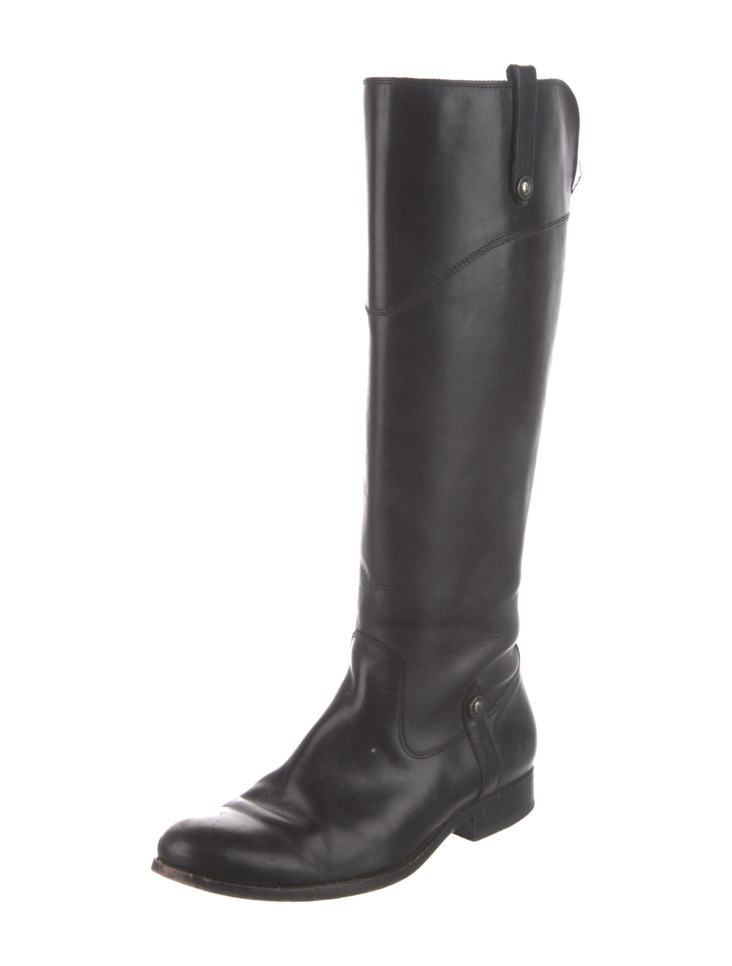 Frye Leather Studded Accents Riding Boots
