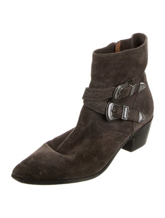 Frye Suede Moto Boots