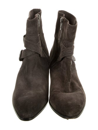 Frye Suede Moto Boots