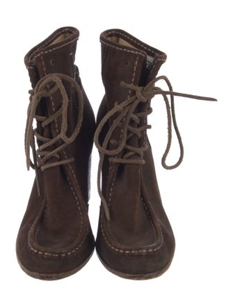 Frye Suede Lace-Up Boots