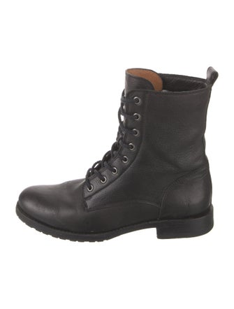 Frye Leather Combat Boots