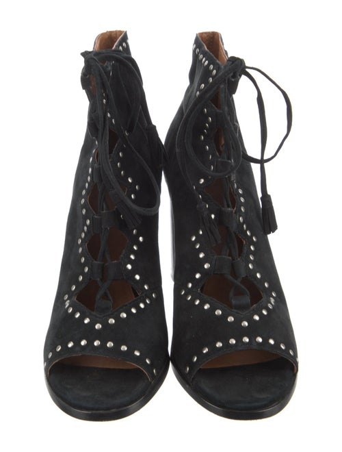 Frye Suede Studded Accents Lace-Up Boots