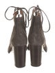 Frye Suede Tassel Accents Lace-Up Boots