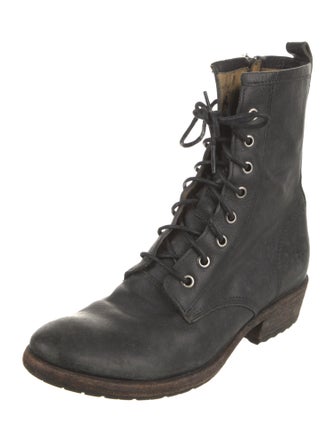Frye Leather Combat Boots