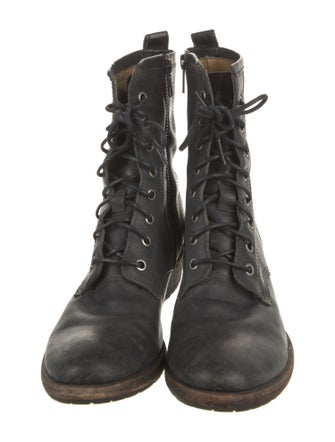 Frye Leather Combat Boots